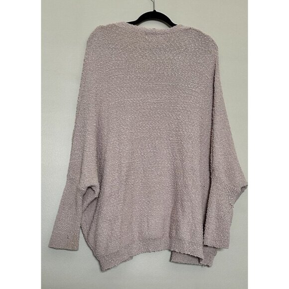 Evereve Dolman Sleeved Cardigan Sweater Knotty Texture Dusty Rose Blush Size L - Picture 2 of 7